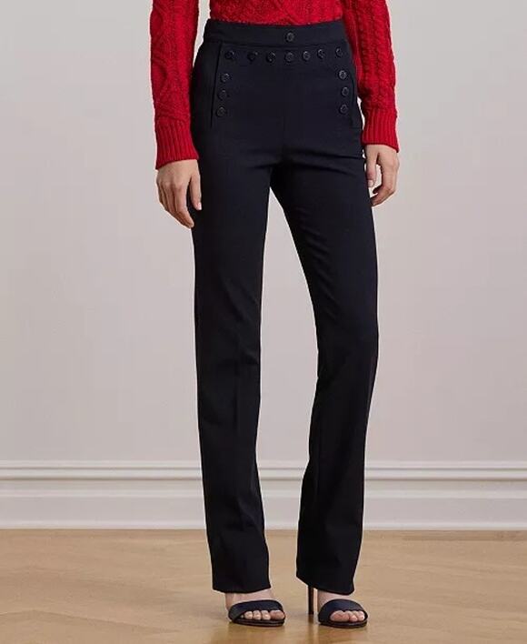 Lauren Ralph Lauren Pants - LAUREN RALPH LAUREN Women's Double Faced Crepe Sailor Pants SZ 6